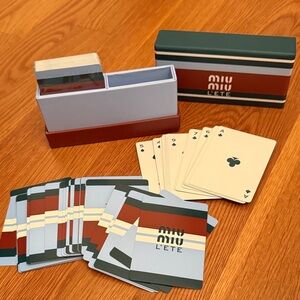 Miu Miu Double poker card set